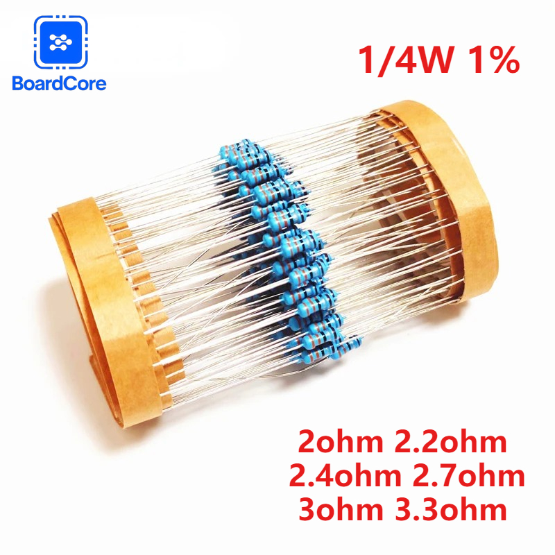 100/120PCS 1/4W 1% Metal Film  - Resistor Kit 1 4W 评论和价格