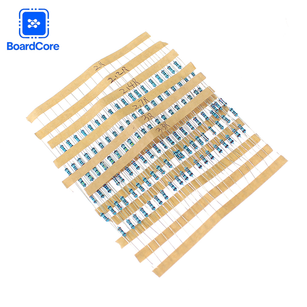100/120PCS 1/4W 1% Metal Film  - Resistor Kit 1 4W 评论和价格