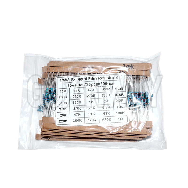 30values Pack Assorted Kit 1/4 - Resistor Kit 1 4W 评论和价格