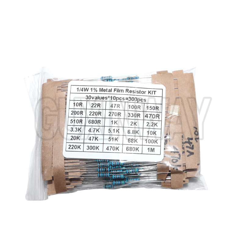 30values Pack Assorted Kit 1/4 - Resistor Kit 1 4W 评论和价格