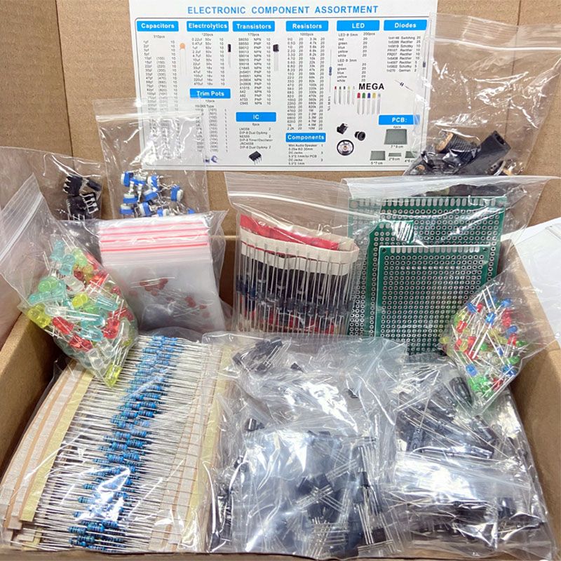 1900pcs Component Box Kit with - Resistor Kit 1 4W 评论和价格