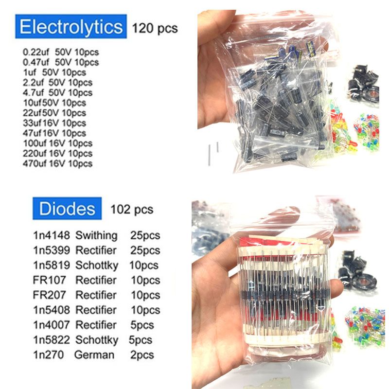 1900pcs Component Box Kit with - Resistor Kit 1 4W 评论和价格