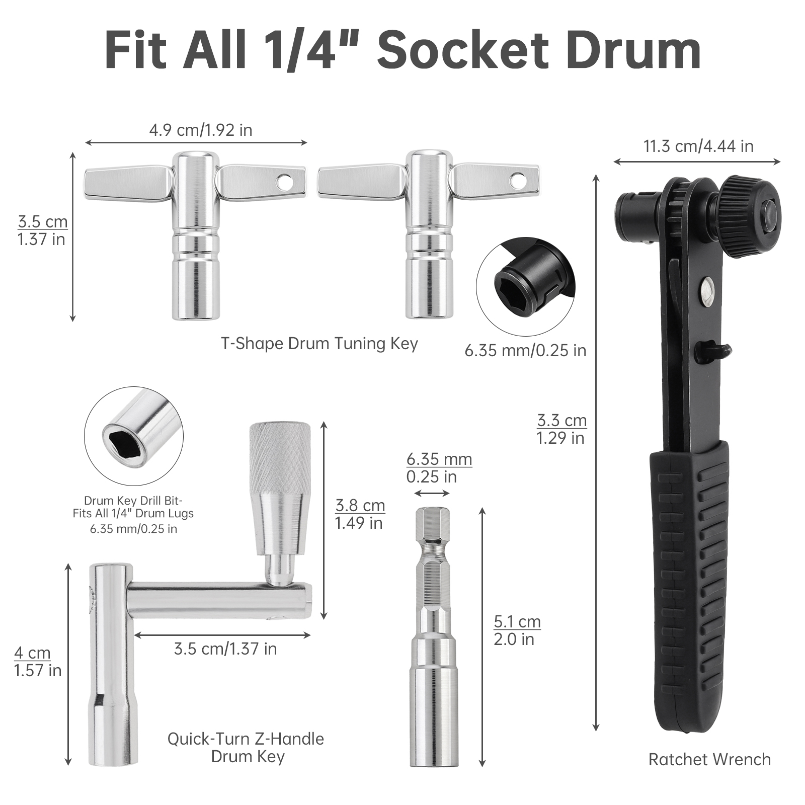 5PCS Drum Tuning Key Kit for A - Learn Diy Electronics 评论和价格