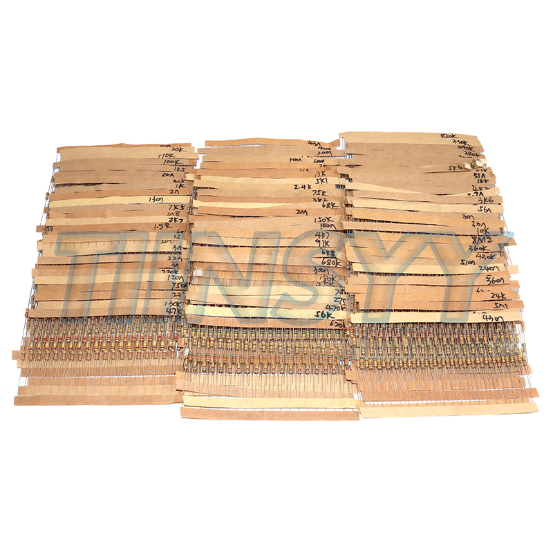 3120pcs 156 Values 1 -10M Ohm  - Resistor Kit 1 4W 评论和价格