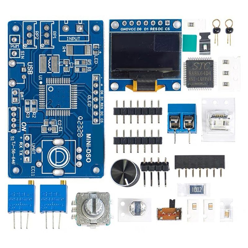 AT14 Digital DIY Oscilloscope  - Diy Electronics Components Kit 评论和价格