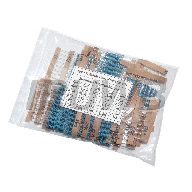 300PCS 1/4W 1/2W 1W Resistance - Resistor Kit 1 4W 评论和价格