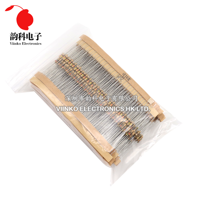 860pcs 1/4W Carbon Film Resist - Resistor Kit 1 4W 评论和价格