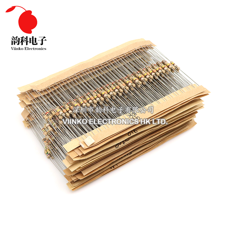 860pcs 1/4W Carbon Film Resist - Resistor Kit 1 4W 评论和价格