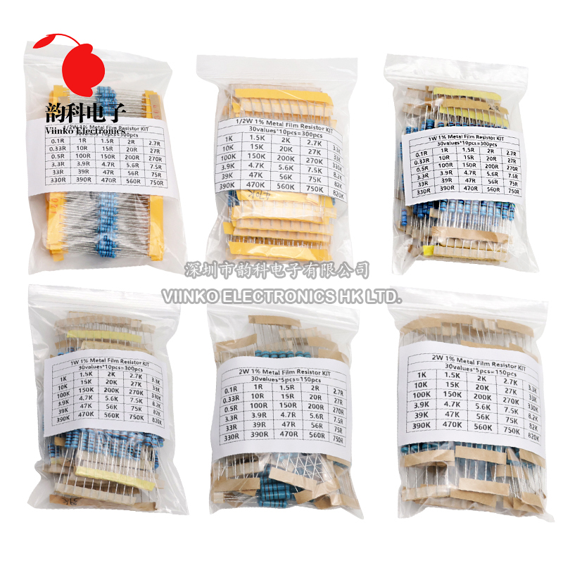 300PCS 150PCS 1/2W 1W 3W 2W Re - Resistor Kit 1 4W 评论和价格