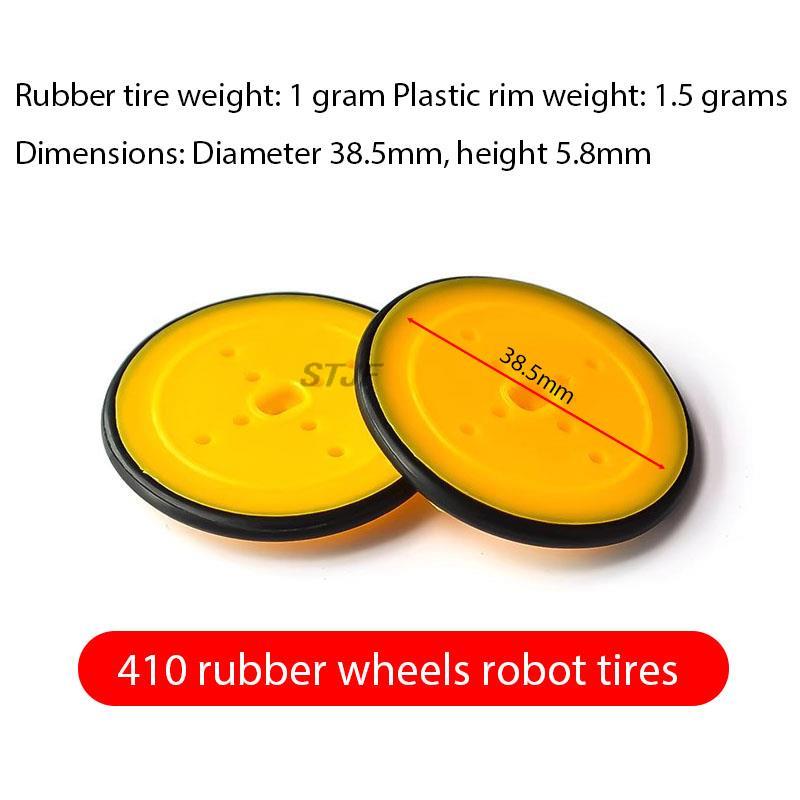 10pcs 410 rubber wheels robot  - Diy Electronics Motor 评论和价格