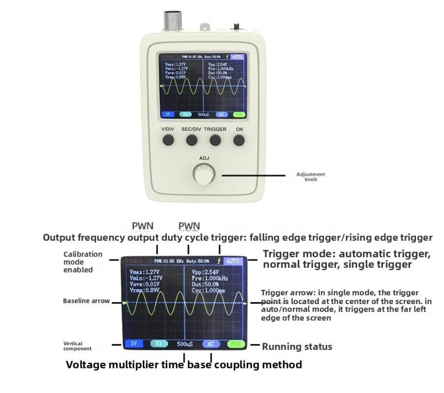 Digital Oscilloscope DIY Assem - Learn Diy Electronics 评论和价格