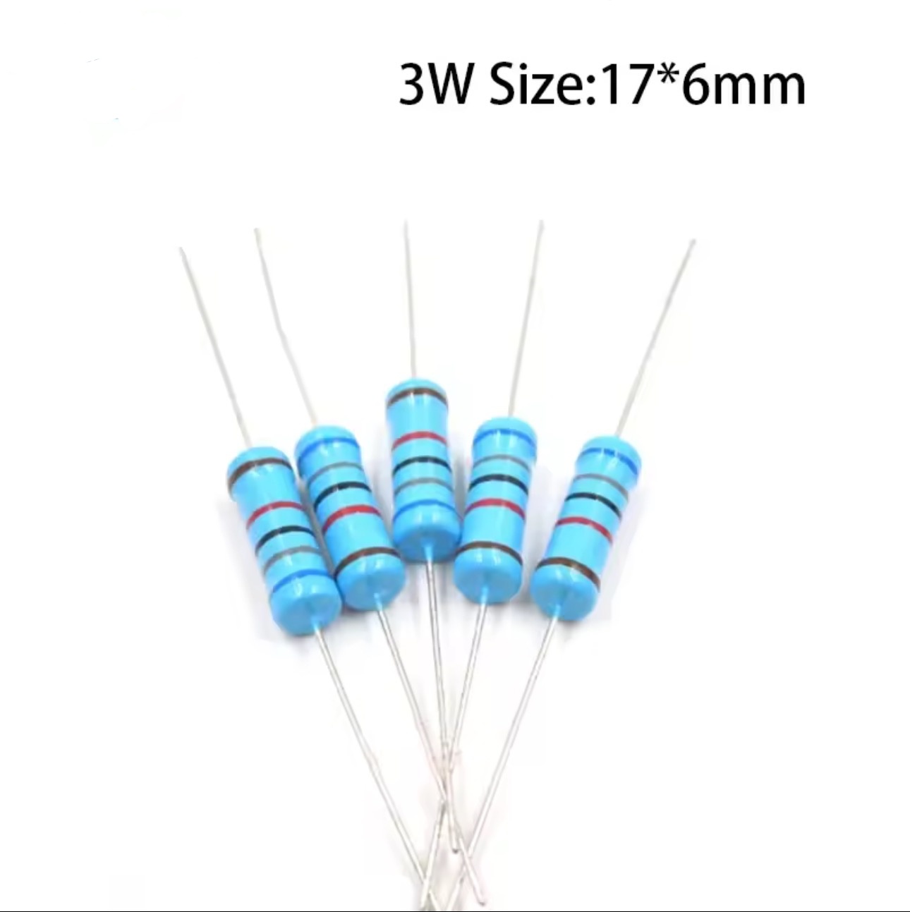 20pcs/lot 3W Metal Film Resist - Resistor Kit 1 4W 评论和价格