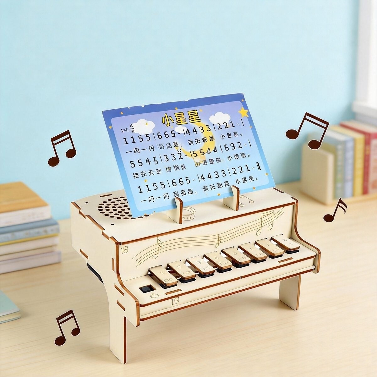 DIY Wooden Electronic Piano Mo - Diy Electronics Components Kit 评论和价格