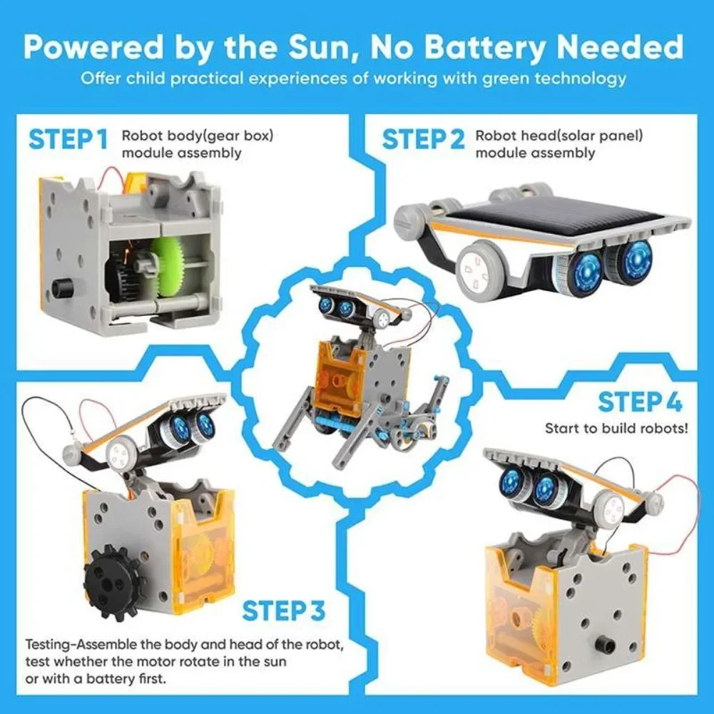 13 in 1 Solar Powered Robot Sc - Diy Electronics Components Kit 评论和价格